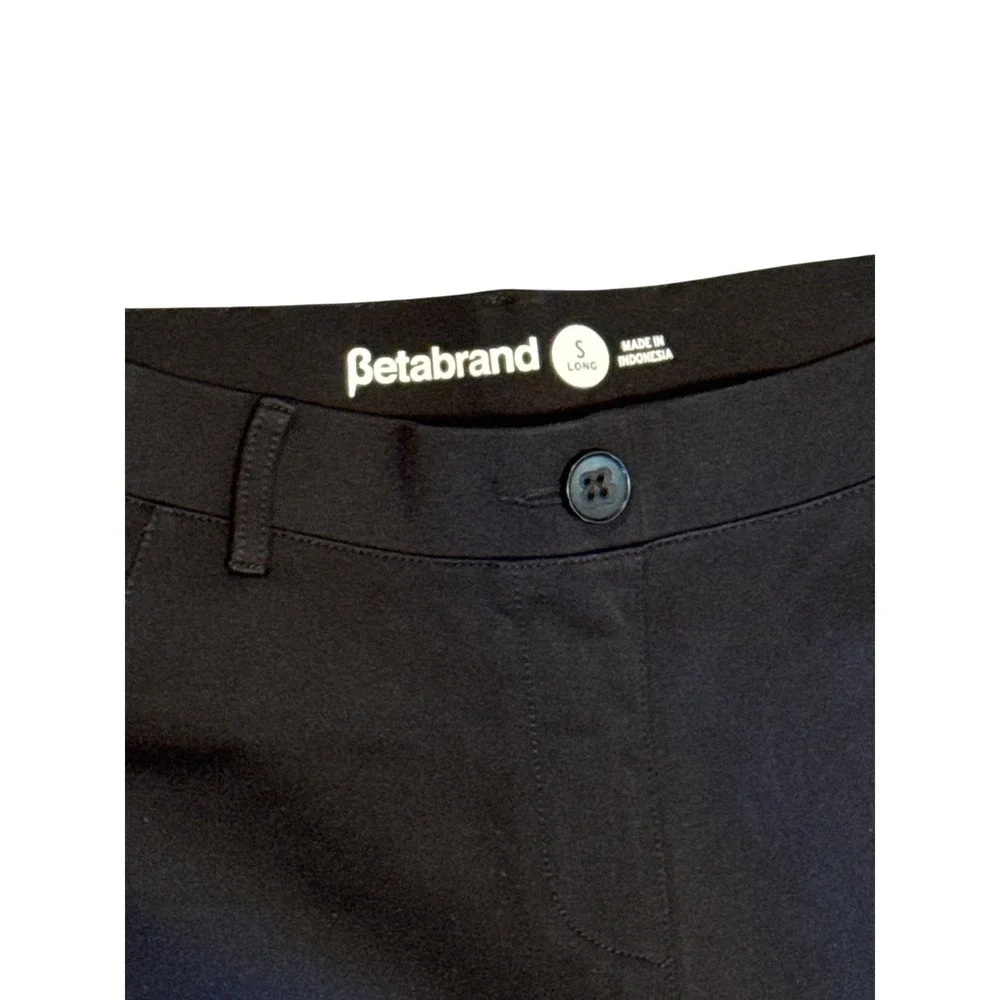 Betabrand Dress Pant Yoga Pants Black Bootcut Size S Long W0104-BK‎